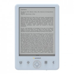 Sunstech EBI8LTOUCH - Lector eBook - 8 GB - 6" monocromo E Ink (800 x 600) - pantalla táctil - Ranura para microSD - azul